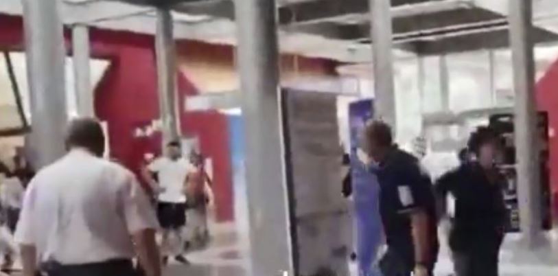 Pamje: Bëhen llom shqiptarët mes vete në aeroportin e Italisë