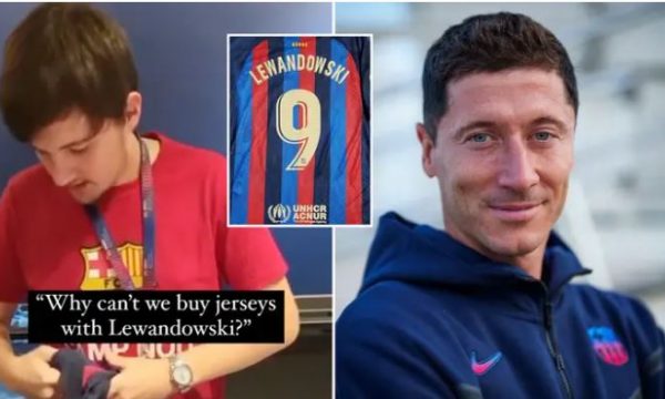Çudi e madhe: Barcelonës i soset shkronja “W”, nuk e qet në shitje fanellën e Lewandowskit