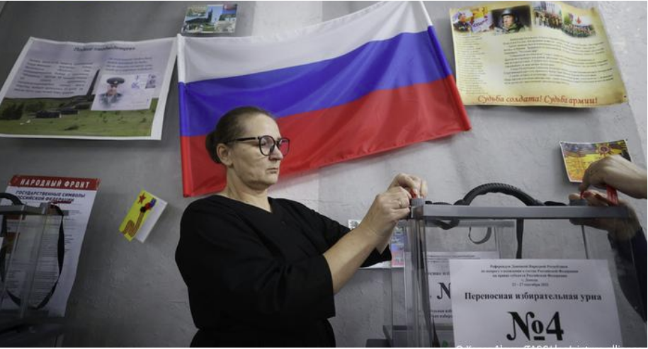 Dalin rezultatet e para në referendumet ruse në Ukrainë