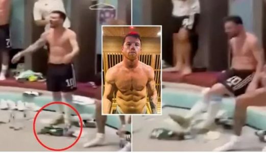 “Lutu te Zoti që të mos të gjej” – Messi merr kërcënim nga bokseri meksikan pasi shihet duke “pastruar” dyshemenë me fanellën e Meksikës