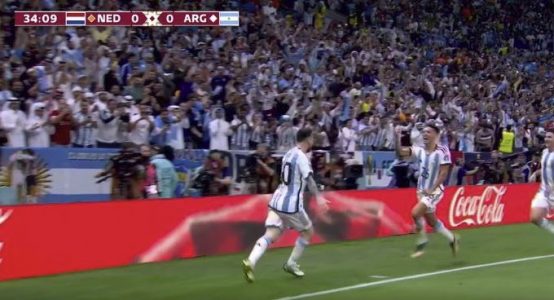 Leo Messi i jashtëzakonshëm me asistimin e tij, Molina shënon për epërsinë e Argjentinës
