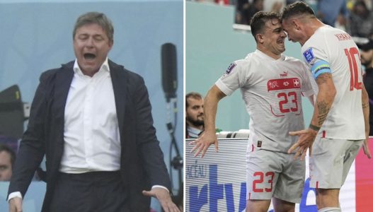 Xhaka dhe Shaqiri e nervozojnë tej mase, trajneri serb shan me nënë shqiptarët