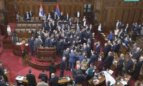 Skena qesharake në Parlamentin serb, deputeti ofron ‘shërbime’ se si duhet të rrihen deputetët
