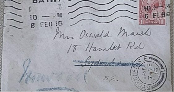 Letra e vitit 1916 mbërrin në 2023 në shtëpinë e një personi në Londër