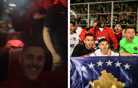 Rrugës për Stamboll, futbollistët e Galatasarayt këndojnë emrin e Milot Rashicës