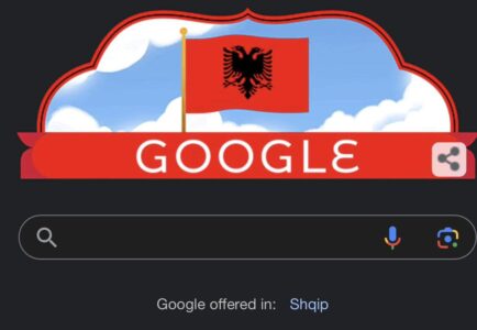 ‘Google’ nderon Shqipërinë, shfaq flamurin kombëtar në faqen hyrëse