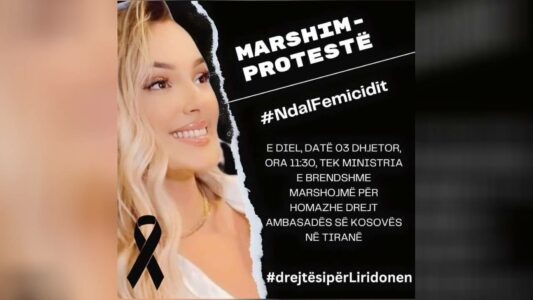 Drejtësi për Liridonën: Marshim-protestë në Tiranë kundër femicidit