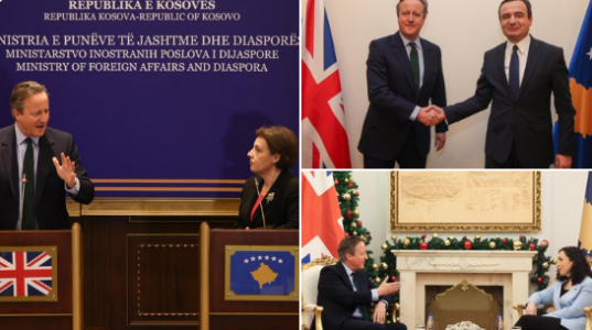 Çfarë tha David Cameron pas takimeve që zhvilloi në Kosovë?