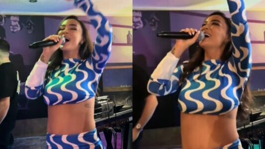 “O Bes Kallaku”, reagimi epik i Xhensilës kur fansat i përmenden ish-partnerin në koncert