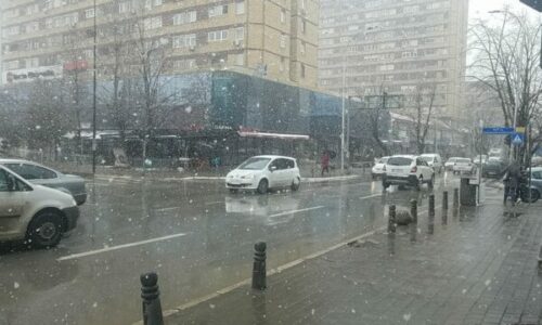 Borë në Prishtinë