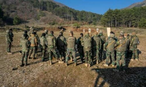 Ushtarët moldavë të KFOR-it kryejnë stërvitje për qitje statike