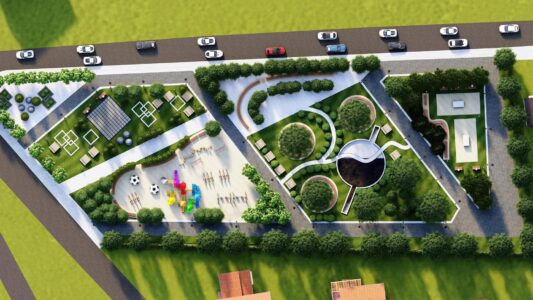 Agim Aliu publikon foto: Kështu do të duket parku me hapësira moderne në Ferizaj