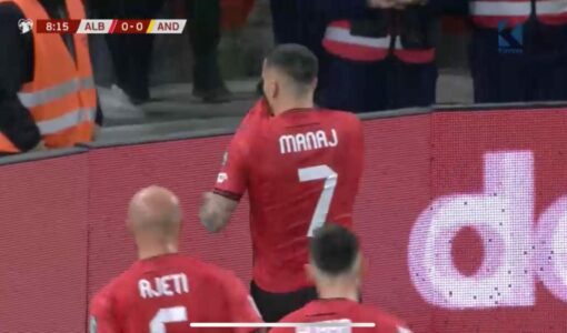 GOOOOL: Shqipëria në avantazh, Manaj realizon me kokë ndaj Andorrës