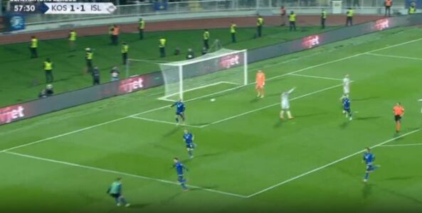 Momenti kur Elvis Rexhbeçaj realizon supergol ndaj Islandës