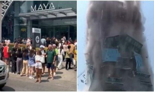 Tërmeti i fuqishëm në Mianmar që preku edhe qytetet e tjera, momenti kur një ndërtesë gjigante shembet në Tajlandë