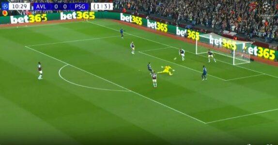 PSG realizon golin e avantazhit ndaj Aston Villas