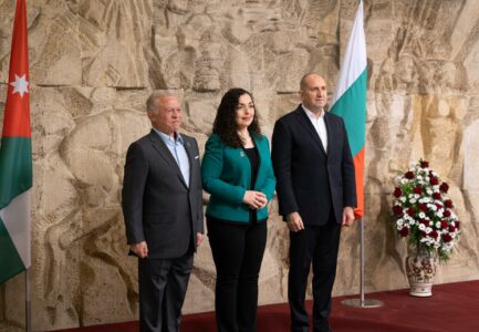 Osmani takon presidentin bullgar dhe mbretin e Jordanisë