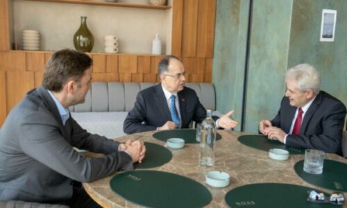 Ali Ahmeti në Shqipëri takon presidentin Begaj: Gjërat s’po ecin në drejtimin e duhur as në Maqedoni të Veriut e as në rajon