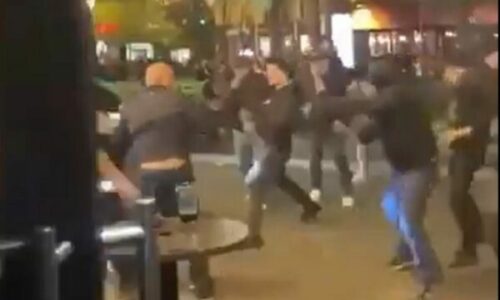 Tensione në Paris para ndeshjes PSG – Aston Villa, përleshen tifozët (Video)