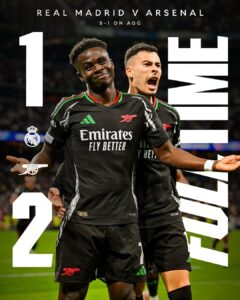 Real Madrid përshëndet nga Liga e Kampionëve, Arsenali e “shkatërroi” në dy ndeshjet