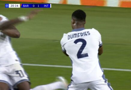 Interi i ”çmendur”, Dumfries me supergol dyfishon rezultatin ndaj Barcelonës (VIDEO)