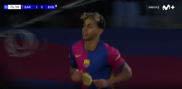 Barcelona e shënon edhe golin e katërt ndaj Dortmund, e çon në rrjetë topin, Lamine Yamal