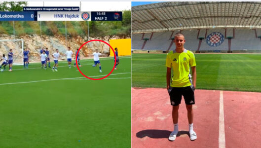 Jon Shalani me paraqitje fantastike: 16 vjeçari realizon gol për Hajduk Split në derbin kroat