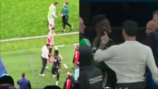 Legjenda e Real Madridit shkaktoi kaos pas pjesës së parë, rojet e sigurisë parandaluan përplasjen me Sakan