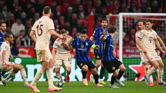 Plotë 11 lojtarë rrezikojnë pezullimin për gjysmëfinale në ndeshjen Inter-Bayern Munich