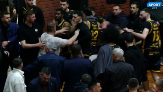 Eskalon situata në përleshje fizike, tifozët e Golden Eagle Ylli sulmojnë basketbollistët e Pejës