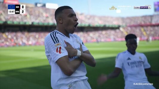 WWOOOW: Super paraqitje e Real Madridit, Mbappe realizon sërish ndaj Barçës