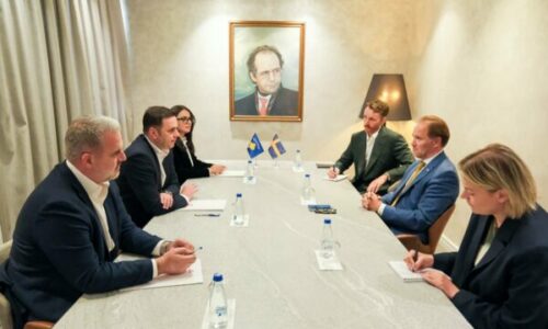Abdixhiku pret në takim ambasadorin suedez – e njoftoi rreth propozimit për një Qeveri të Tranzicionit si rrugëdalje nga kriza
