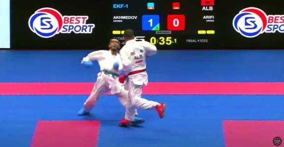 Arifi, nënkampion i Evropës në karate