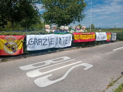 Mesazhe falënderuese për Interin në terrenin stërvitor të Real Madridit