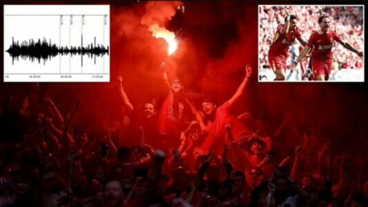 Besojeni ose jo: Tifozët e Liverpoolit shkaktuan tërmet në Anfield teksa festonin titullin