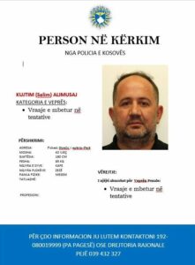 Policia kërkon ndihmë për gjetjen e një të dyshuarit për vrasje në tentativë në Pejë