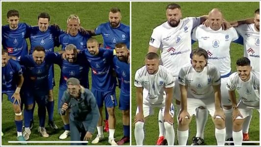 Nga emra të futbollit botëror e figurat e tjera publike, dy formacionet startuese të Ndeshjes së Yjeve