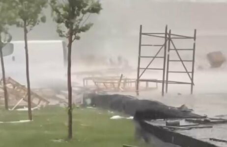 Stuhi e fuqishme me breshër në Kllokot të Gjilanit