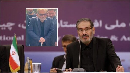 Zyrtari i lartë iranian shfaqet në ekran, pavarësisht se si Irani ashtu edhe Izraeli raportuan vdekjen e tij