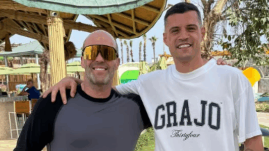 Xhaka takohet me aktorin e famshëm britanik, Jason Statham