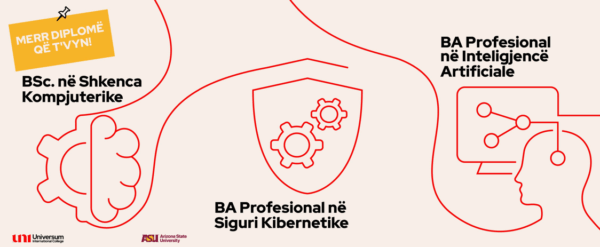 Studio Shkenca Kompjuterike, Siguri Kibernetike dhe Inteligjence Artificiale në UNI-Universum – me program amerikan nga Arizona State University!