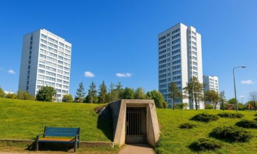 Pamje të bunkerit në Ulpianë që po rinovohet për t’u bërë Qendër Arti dhe Kulture