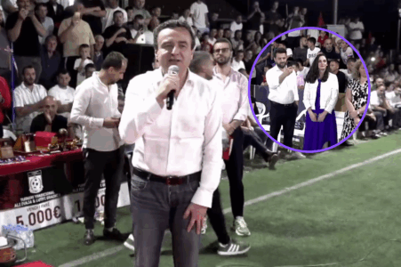 Kurti flet, deputeti i tij “shkrihet” teksa e inçizon në një turnir futbolli