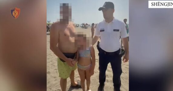 Humbi në plazhin e Shëngjinit, policia e gjen 9 vjeçaren nga Kosova shëndoshë e mirë