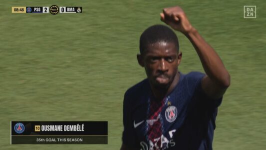 Dembele realizon golin e dytë ndaj madrilenëve