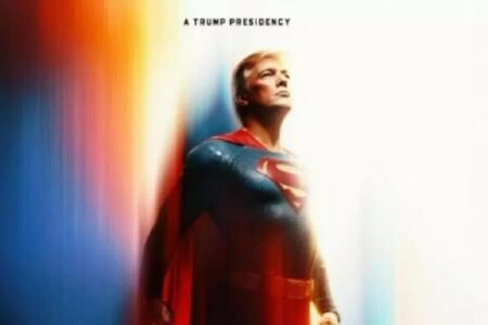 ​Shtëpia e Bardhë postoi një foto të Trump të veshur si Supermen