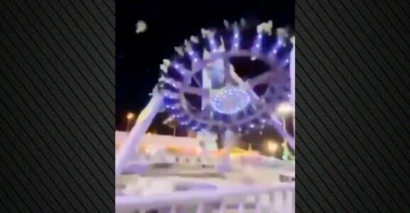 Pamje të rënda: Bërtima e të qara, një pajisje në lunapark përplaset me anësoret në Arabi Saudite