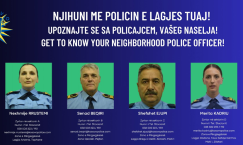 Njihuni me policin e lagjes suaj në Prishtinë