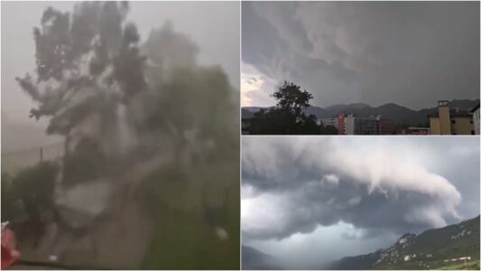 Stuhi të fuqishme godasin Slloveninë, alarmi ngritet edhe në Kroaci