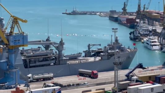 Anija ushtarake turke arrin në Durrës, vizitë në kuadër të misionit të NATO-s